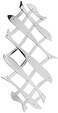 Alessi "Pescher" Extensible Trivet in 18/10 Stainless Steel Mirror Polished, Silver