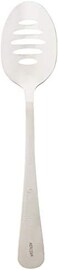 Mercer Culinary 18-8 Stainless Steel Plating Spoon with Slotted Bowl, 7-7/8-Inch, Silver, 7 7/8