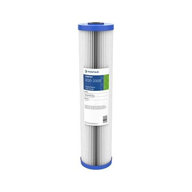 Pentek Pentair R30-20BB Big Blue Sediment Water Filter, 20-Inch, Whole House Pleated Polyester Filter Cartridge, 20" x 4.5", 30 Micron