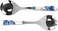 Portmeirion Spode Salad Servers (Pair), 25cm, Blue &amp; White (Blue &amp; White,25cm)