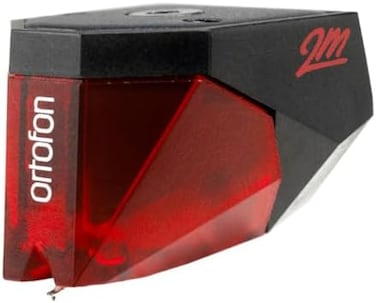Ortofon 2M Red - Moving Magnet Pickup with Elliptical Needle Cut - Allrounder   Open and Dynamic Sound   Red/Black