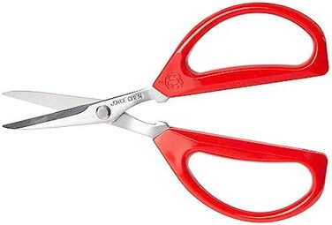JOYCE CHEN Original Unlimited Kitchen Scissors All Purpose Dishwasher Safe Kitchen Shears with Comfortable Handles, Red
