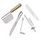 Fox Run Garnishing Set, 1 x 7 x 12.75 inches, Metallic