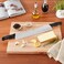 Winco Double Handle Cheese Knife ~ 15 Inch Blade ~ 5" Black Plastic Handles ~ Use for Cheeses, Cakes, Vegetables, Soaps, Etc.