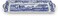 Portmeirion Spode Portmeirion Home &amp; Gifts Blue Italian 33 cm Porcelain Sandwich Tray, Blue and White
