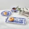 Portmeirion Spode Portmeirion Home &amp; Gifts Blue Italian 33 cm Porcelain Sandwich Tray, Blue and White