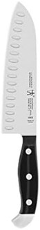 HENCKELS Statement Razor-Sharp 7-inch Hollow Edge Santoku Knife, German Engineered Informed by 100+ Years of Mastery