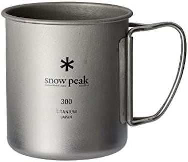 Snow Peak Titanium Single Walled Mug Mg 142, 300ml