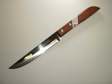 KIWI Set of 3 Stainless Steel Knives, wood handle # 501