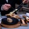 Boska Raclette Cheese Vienna - Raclette Grill 2 Persons on Teawarmers - Dark Wood Functional Design with Spatula [Complete your Guilty Meals with Melted Cheese or Grilled Vegetables]