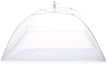 Fox Run Giant Square Food Umbrella, 18" sq, White
