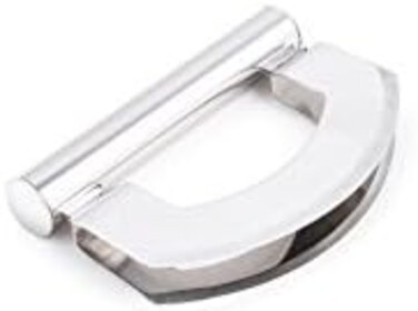 Fox Run Mezzaluna Chopper/Mincing Knife, 1 x 6 x 4.25 inches, Metallic