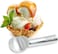 Zeroll 1012 Original Ice Cream Easy Scoop with Unique Liquid Filled Heat Conductive Handle Simple One Piece Aluminum Design Easy Release 24 Scoops per Gallon, 3-Ounce, Silver