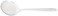 Fox Run Skimmer Spoon, 2.25 x 4.25 x 12.5 inches, Metallic,5618