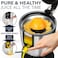 Eurolux Electric Citrus Juicer Squeezer, for Orange, Lemon, Grapefruit, Stainless Steel 160 Watts of Power Soft Grip Handle and Cone Lid for Easy Use (ELCJ-1700S)