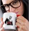 3dRose Funny Scottish Terrier Playing The Bagpipes Mug, 11 oz, Red