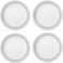 Corelle Livingware Black/White Glass City Block Dinner Plate 1 pk