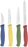 HENCKELS J.A International Accessories Paring Knife Set, 4-piece, Multicolor