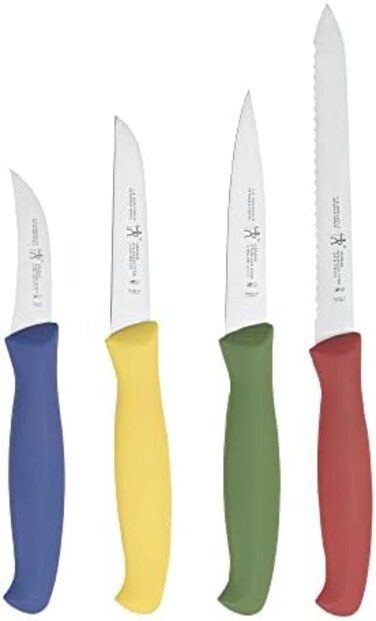 HENCKELS J.A International Accessories Paring Knife Set, 4-piece, Multicolor