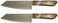 KIWI Stainless Steel Brand Set of 2 Deba Style Flexible Knives - 171