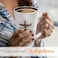 Christian Art Gifts Stoneware Coffee/Tea Mug 16oz Inspirational Bible Verse Mug - Light of The World John 8:12 Lead-free, Microwave and Dishwasher Safe Tall Matte Cream Cup with Large Handle