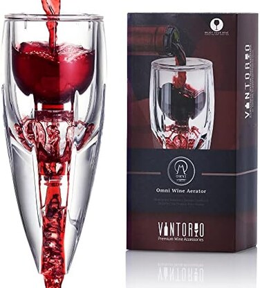 Vintorio Wine Aerator OMNI Edition - Premium Decanter For Wine Lovers - With Gift Travel Pouch
