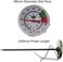 Brannan Stainless Steel Milk and Coffee Thermometer (125mm stem) by