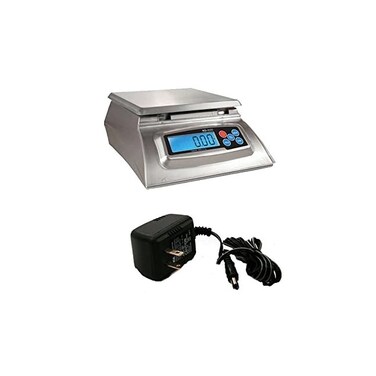 ما وييت ميزان رقمي KD-8000 للمطبخ والحرف اليدوية + محول تيار متردد ما وييت (عبوة واحدة)