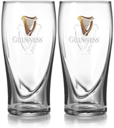 Guinness Harp Glass, Set of 2