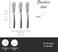 BOSKA Mini Spreading 3 Knife Set - Copenhagen Stainless Steel Multi-purpose Spreading Knives - Used for Cheese, Butter, Jam, Pastry, and Other Kitchen Daily Spreader Knife - 3 Pieces