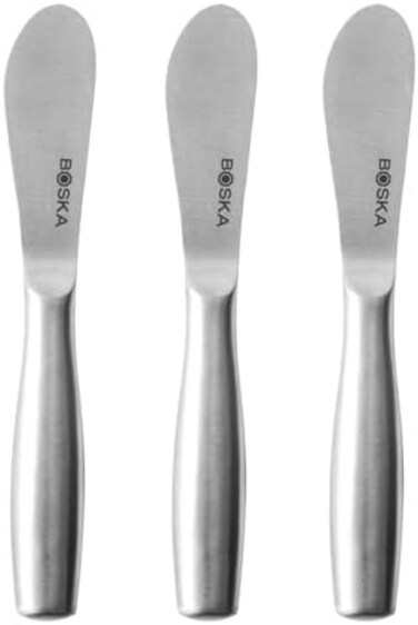 BOSKA Mini Spreading 3 Knife Set - Copenhagen Stainless Steel Multi-purpose Spreading Knives - Used for Cheese, Butter, Jam, Pastry, and Other Kitchen Daily Spreader Knife - 3 Pieces