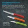 Messermeister Paring Knife Set German Steel, 3-Piece, Multicolor