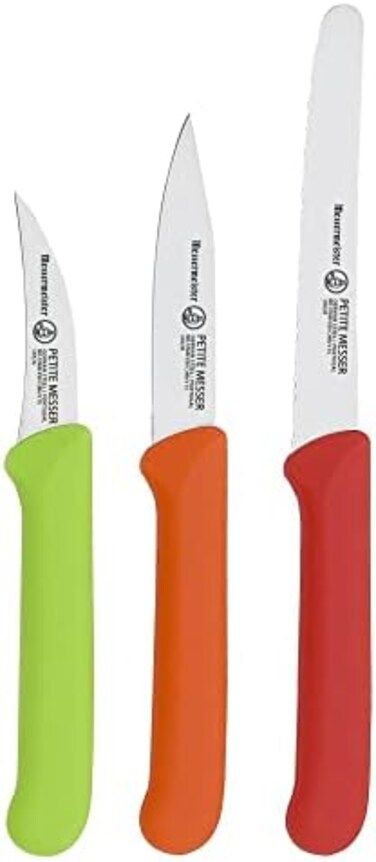 Messermeister Paring Knife Set German Steel, 3-Piece, Multicolor