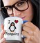 3dRose I Love Penguins Two Tone Mug, 11 Oz, Blue/White