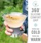 Host Freeze Insulated Martini Cooling Cups, Plastic Freezer Gel Chiller Double Wall Stemless Cocktail Glass Set of 2, 9 oz, Grey