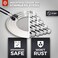 FOXEL Splash Guard - Blocks Hot Grease Splatters From Bacon, Protects Skin From Oil Burns, Universal Frying Pan Cover, Easy To Clean And Dishwasher Safe, Pan With Heat-Resistant Silicone Handle.