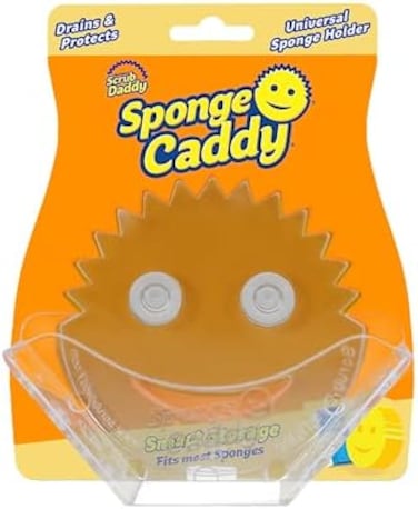 Scrub Daddy Sponge Caddy Holder With Suction Cups And Smart Storage