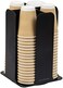 Mind Reader Cup and Lid Organizer Carousel 7.75 x 12 x 7.75 CDISP-BLK