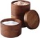 Rachael Ray Pantryware Wood Salt Cellar Stacking Set/Wood Salt Box Stacking Set3 piece, Brown