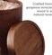 Rachael Ray Pantryware Wood Salt Cellar Stacking Set/Wood Salt Box Stacking Set3 piece, Brown