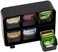 Mind Reader 6 Drawer Tea Bag Holder And Organizer, Black