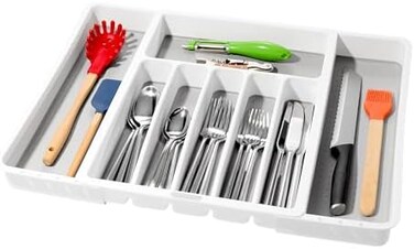 madesmart Classic Expandable Silverware Tray Silverware 29308