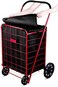 Handy Laundry Shopping Cart Liner, 18" X 15" X 24", Square Bottom, Fits Standard Shopping Cart, Cover and Adjustable Straps for Easy Secure Attachment, Made from Waterproof Material, Black