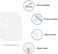 PABCK 300 Pcs 2.4x3.5 inch (Usable Size 2x3.1 inch) White Front Clear Open Top 2.8mil Plastic Heat Seal Bags Vacuum Sealable Pouch Bag for Food Storage Packets Mini Packaging with Tear Notches