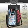 opux 2 Bottle Wine Carrier Tote, Insulated Leakproof Wine Cooler Bag, Wine Travel Bag Tote for Picnic BYOB Beach, Portable Wine Bottle Carrying Case, Gift for Wine Lover Women Men Christmas, Black