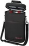 opux 2 Bottle Wine Carrier Tote, Insulated Leakproof Wine Cooler Bag, Wine Travel Bag Tote for Picnic BYOB Beach, Portable Wine Bottle Carrying Case, Gift for Wine Lover Women Men Christmas, Black