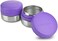 LunchBots Rounds Leak Proof 4 oz. Stainless Snack Container Jar, Set of 2, Purple Lids