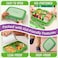 Bentgo Kids Leak-Proof, 5-Compartment Bento-Style Kids Lunch Box - Ideal Portion Sizes for Ages 3 to 7, BPA-Free, Dishwasher Safe, Food-Safe Materials (Green)