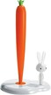 Alessi Bunny and Carrot Kitchen Roll Holder, Tall, White