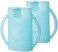 Flipping Holder 2-pack, multipurpose squeeze-proof food pouch holder and juice box holder (Aqua Blue x2)